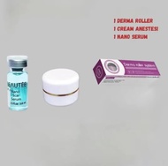 PAKET LENGKAP DERMA ROLLER Dengan Serum Masker Anastesi Paling Ampuh Menghilangkan Bopeng Jerawat