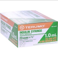 [INSULIN SYRINGE] [29G 1ML] [1 BOX] [100PCS] TERUMO Insulin Syringe Needle 29g X 1/2 1ml- 25PCS / BO