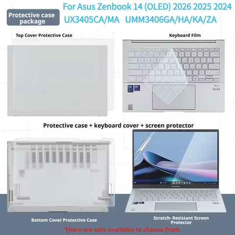Laptop Protective Case For Asus ZenBook 14 OLED 2026 2025 2024 UX3405CA UM3406GA/KA/ZA/HA Q425/415MA