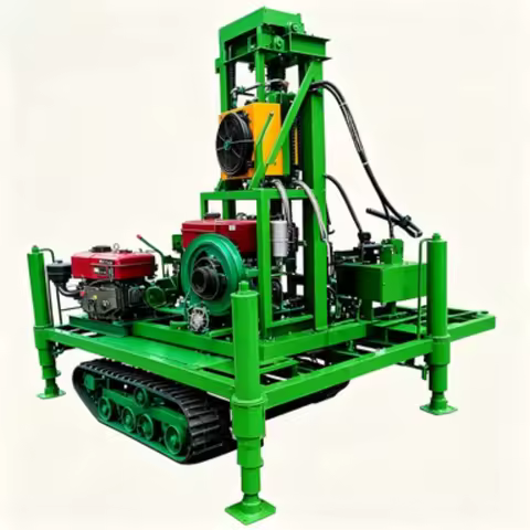 Mini Well Drilling Rig Machine 50m Mobile Small Portable Rotary Water Well Drill Rig Machinery