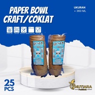 [Contents 25 Pcs] Paper Bowl Craft 360 Brown/ CheapestML