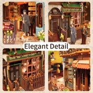 Fun Baker Street No. 221B English Version 3d Pop-up Bookend Hand-Assembled Wooden Gift Creative Orna