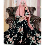 Code H29Q yk shop clok 4 meter monalisa cherry blossom gamis set