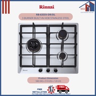 Rinnai RB-63SSV-DR/DL Built-In Hob Stainless Steel