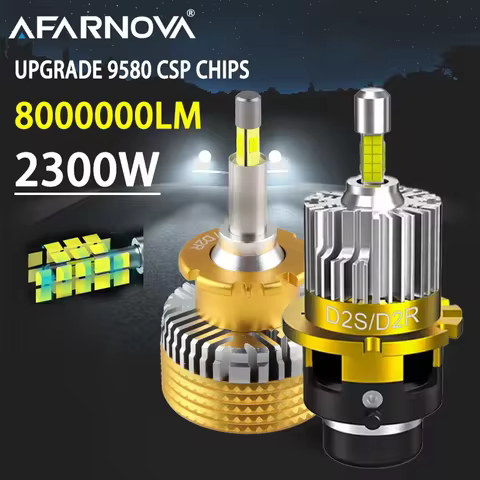 Mini D2S D4S D1S D3S LED Headlight Bulb Canbus Wireless D1R D2R D3R D4R Car Lights 360° 1:1 Turbo Le