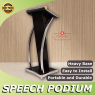 Rostrum Podium stand Speaker Stage Reception Lecture Hall Table Host Speech Talk Emcee Desk COKLAT R