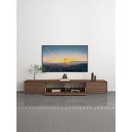 Simple modern living room solid wood TV cabinet and coffee table set for small spaces, floor-standin