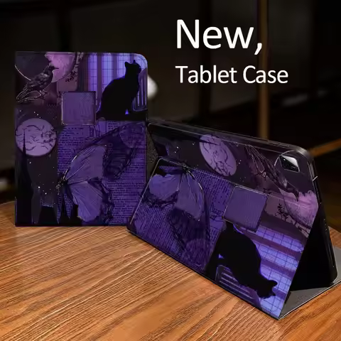 Purple Illustration Art Case For Xiaomi Mi Redmi Pad 2 4 5 7S 6S 6 7 8 Plus SE Pro K 2025 inch 8.7 1