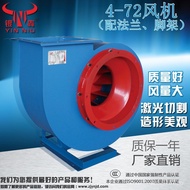 Industrial Optional 4-72 Fan Boiler Factory Direct Sale Ventilation Silver Bull Fan Dust Removal Acc