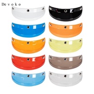[Cuticate1] Motorcycle Visor Peak, 3 Snap Shade Protector for Retro Helmets