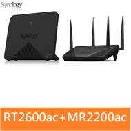 【組合促銷】Synology 群暉科技 RT2600ac *1 ＋ MR2200ac*1 MESH路由器