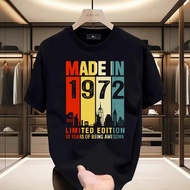 53th Birthday Made In 1972 Limited Edition T-shirt aesthetic clothes blacks men t shirt