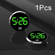 Aitemay Car Clock Portable Clock Car Night Light Car Clock Abs Black Car Parts Car Accessories Novel