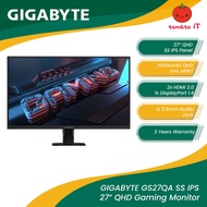 GIGABYTE GS27QA 27" SS IPS QHD 1440P Gaming Monitor