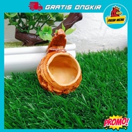 Cepuk fiber untuk burung kecil mewah Dan elegan tempat pakan atau minum burung