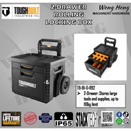 Toughbuilt StackTech 2-Drawer Rolling Locking Box - TB-B1-D-R92