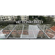 Tấm nhựa poly đặc cao 1m22 x dày 2li3 x dài (1m đến 5m) poly lấy sáng màu trắng trong dùng che mưa l