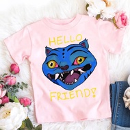 Kpop Demon Hunters Tiger Kids tshirt female Retro anime Vintage Breathable hip hop 80s anime Gothic 