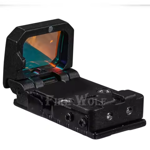 FireWolf Folding Telescope with Internal Red Dot and High-Transparency Iris for Outdoor Use