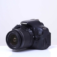 Kamera DSLR Canon 600D Bekas / Second with Lensa Kit 18-55mm
