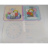 KARTU UNDANGAN ULTAH TEMA BT21 ISI -30PCS UNDANGAN ULANG TAHUN TEMA