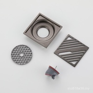 Popular Color Gun Gray Thickened Stainless Steel Floor Drain Water Ferry Light Luxury Deodorant Anti