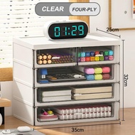 Drawer White Style File Box Large A4 School Supplies Desk Office Dormitory Essential Organizer
