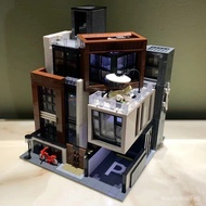 [Exquisite Interior Decoration]Mock10204Modern Villa Compatible with Lego House Villa Architecture S