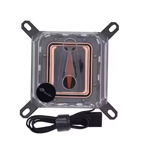 Bykski CPU Water Block for INTEL LGA1700/1800/115X/ AMD Ryzen 9 AM5 AM4 0.08mm Microchannel Water Co