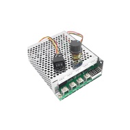 มอเตอร์100A DC 10-55V เครื่องควบคุมความเร็วเดินหน้า/ถอยหลังหมุนได้มอเตอร์สวิตช์ควบคุมความเร็วแผงควบค