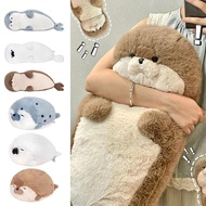 Bantal anjing laut kawaii lembut dan gebu 40/65 cm (anjing laut gebu), anjing laut biru, haiwan lemb