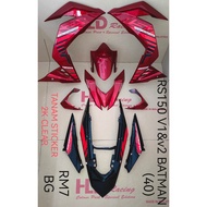 COVERSET HONDA RS 150 MERAH PURBA / BATMAN