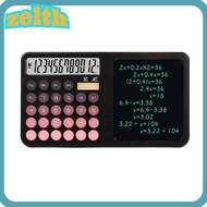 ZELTH Scientific Calculator, Large LCD Display With LCD Writing Board  Calculator, 12-Digit Dual Pow