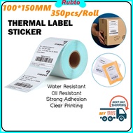 A6 100*150 Thermal Printer Thermal Paper Courier Bag Sticker Shipping Air Waybill Label Consignment Barcode J&amp;T Poslaju