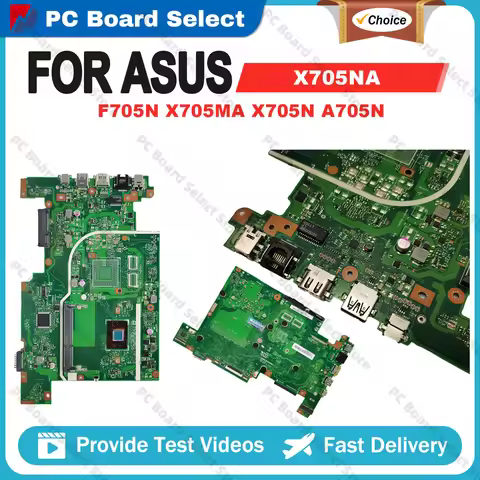X705NA Mainboard For ASUS VivoBook With CPU N3350 N4000 N42000 N5030 F705N X705NC X705MA X705N A705N