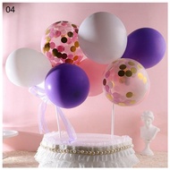 9 Balloon Confetti Cake Topper / Birthday Cake Decoration