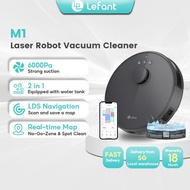 Lefant M1 AI Robot Vacuum Cleaner can Set Map, No Go Zone, 6000Pa 160ML Water Tank App Control