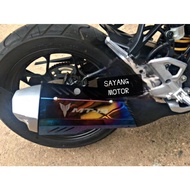 YMH MT-15 EXHAUST PIPE COVER BLUE+GOLD