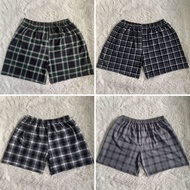 Pranela Flannel Shorts Pambahay | Men's Women's Unisex | Adult Checkered Plaid