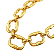 Pre-owned Gucci Vintage Choker Necklace, Tom Ford Era, Gold Chain, Brand Name Chain Jewelry