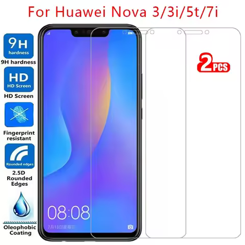 protective tempered glass for huawei nova 5t 7i 3i 3 screen protector on huawey nova5t nova7i nova3 