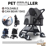 Pet Foldable Stroller Dog Outdoor Lightweight Cart