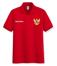 Kaos Polo Shirt Tshirt Baju Kerah Distro TULiSAN iNDONESiA BURUNG GARUDA timnas polos custom pria wa