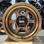 4x4 Sport Rim Volks Racing TE37X [Bronze &amp; Gloss Black] 16x8.5JJ ET-15 (6x139.7) &amp; (6x114.3)