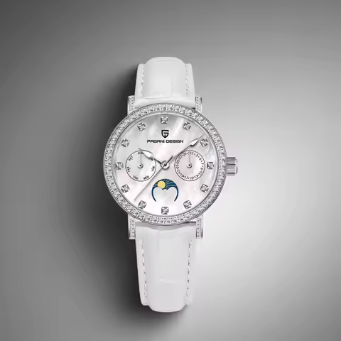 2024 PAGANI DESIGN New 33MM Fashion Multifunctional Women Quartz Watches 50M Waterproof Sapphire Gla