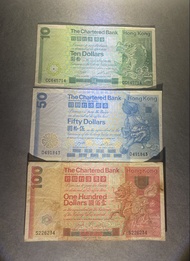 渣打銀行 第一代神獸3張 大麒麟 藍色獅子踩波 大鯉魚