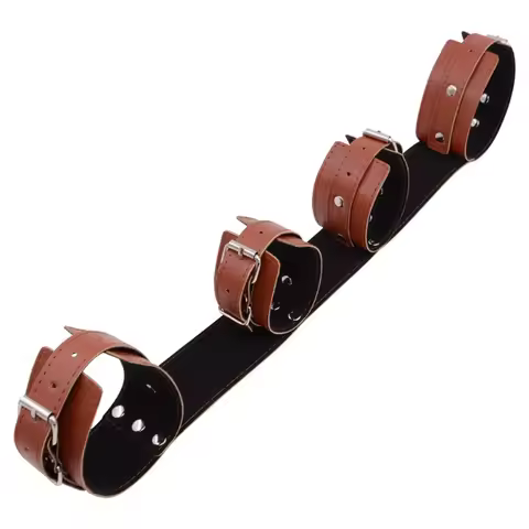 Leather Handcuffs Juguetes Sexuales Couple Hand Binding Game Adult Toys Lesbian Ankle Bound Masturba