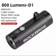 Rockbros D1-800 Bicycle Light 800 Lumens Headlight Bike Light Barfly