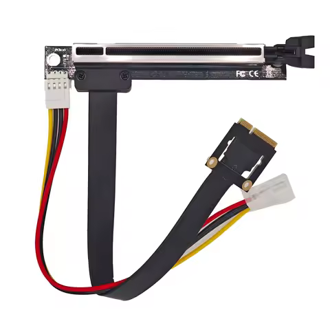 3.0 PCIe Riser Card 1x to 16x Adapter No Need USB with Power Cable PCI-E x1 x16 GPU Riser Adapter fo