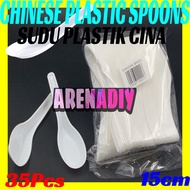 NEW ARRIVAL35 Pcs x 15cm: Sudu Plastik, Sudu Plastik Cina / Sudut Plastik Penjaja